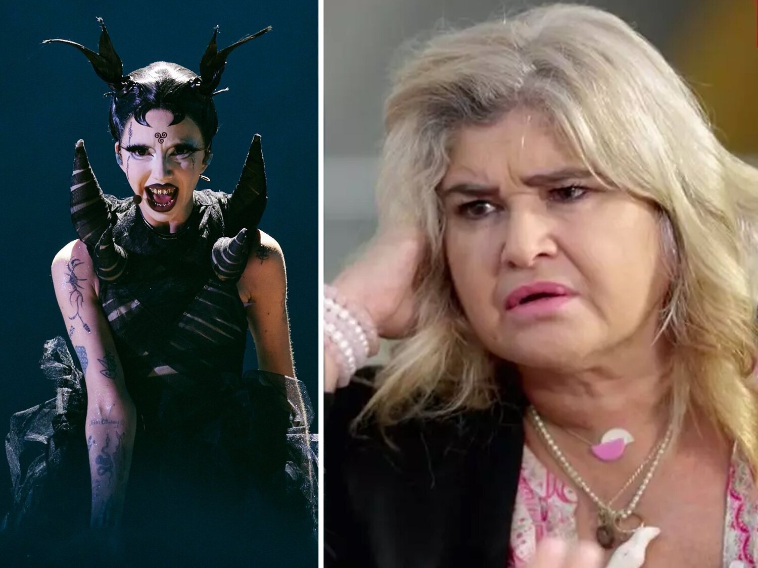 Lucía Etxebarria acusa a Bambie Thug (Irlanda) de arruinar Eurovisión por hacer un "hechizo" sobre el escenario