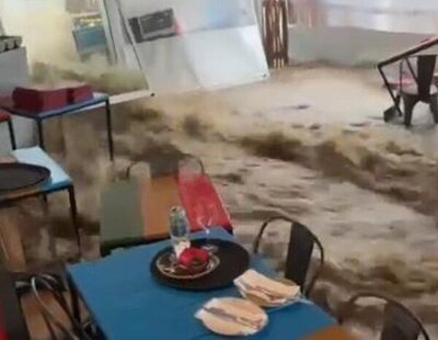 Un torrente arrasa la terraza de un restaurante de playa en Begur: "No habíamos visto algo así"