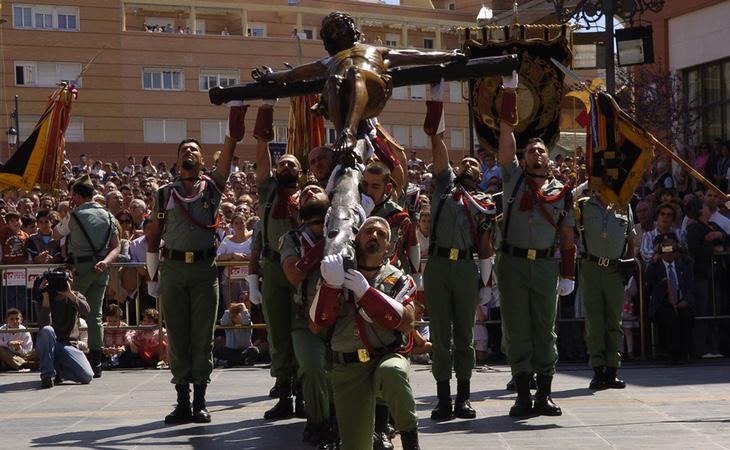 Procesión del Cristo de la Buena Muerte en Málaga