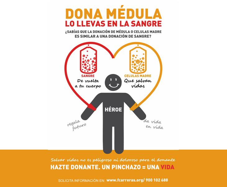 Campaña de la Fundación Josep Carreras para fomentar la donación de médula ósea