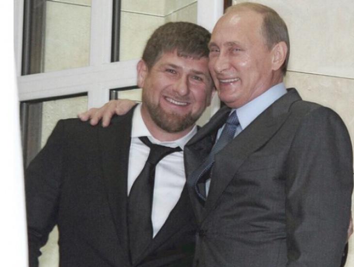 Ramzán Kadýrov junto al presidente ruso, Vladimir Putin