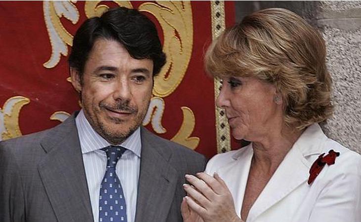 Esperanza Aguirre junto a Ignacio González, en un acto oficial