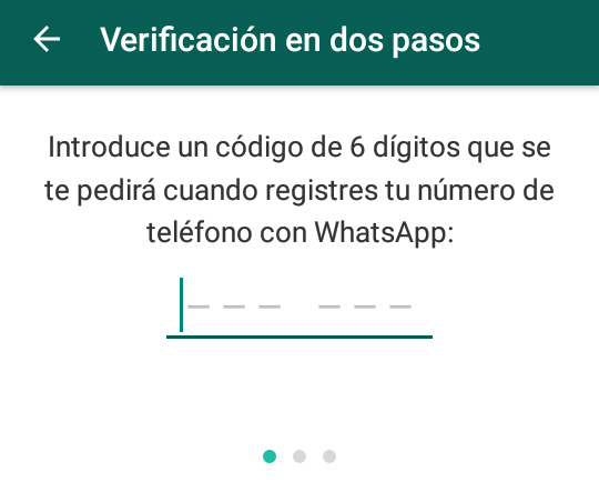 Verificación en dos pasos para tu cuenta