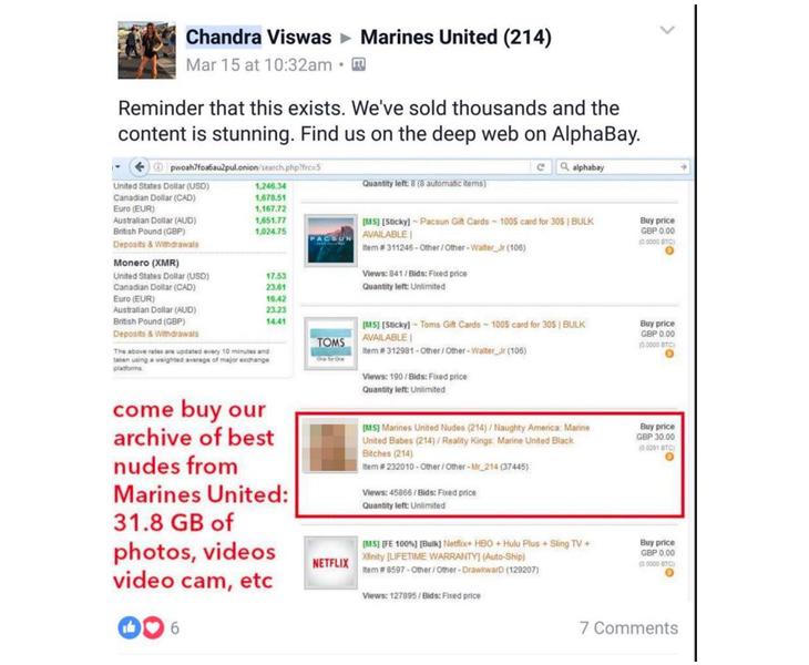 La supuesta venta de imágenes en la internet oscura