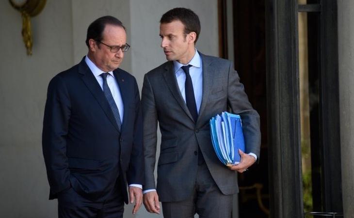 Macron mantiene muy buenas relaciones con el expresidente François Hollande