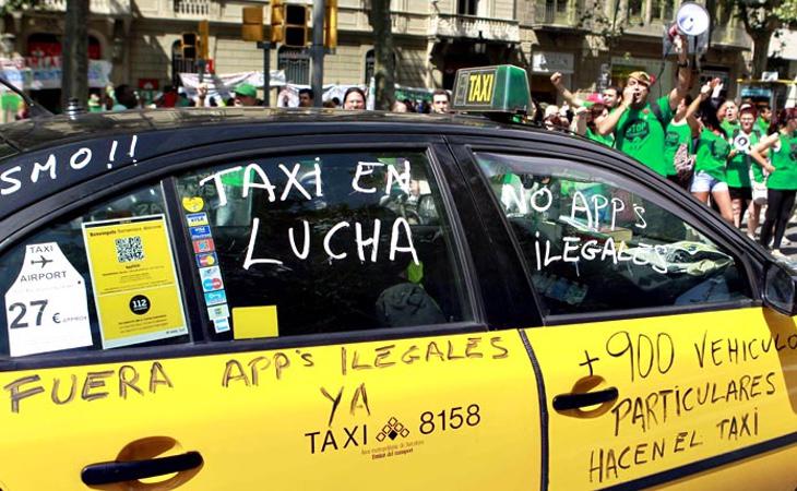 Los taxistas de Barcelona se querellaron contra Uber ante el Tribunal de la Unión Europea