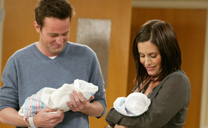 Monica y Chandler, una pareja ejemplar