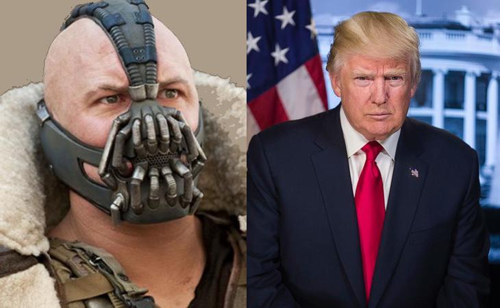 Trump copió su discurso de investidura a Bane, el villano de Batman