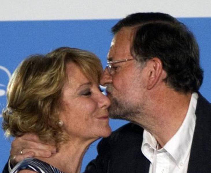 Aguirre y Rajoy, en un acto oficial del PP