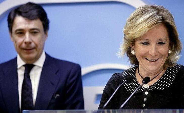 La mayoría de las facturas coinciden con la época en la que Esperanza Aguirre presidía la Comunidad de Madrid