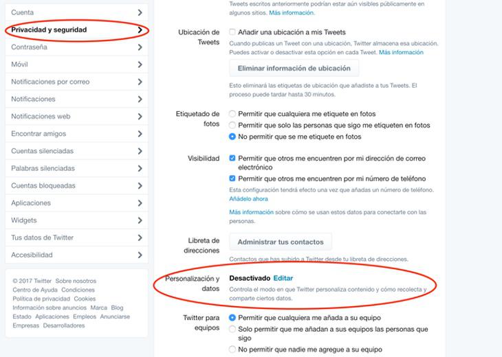 Pinchamos primero en la opción de la izquierda y después en la de la derecha