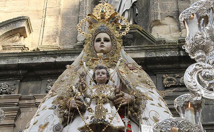 Imagen de la Virgen del Rosario, patrona de Cádiz