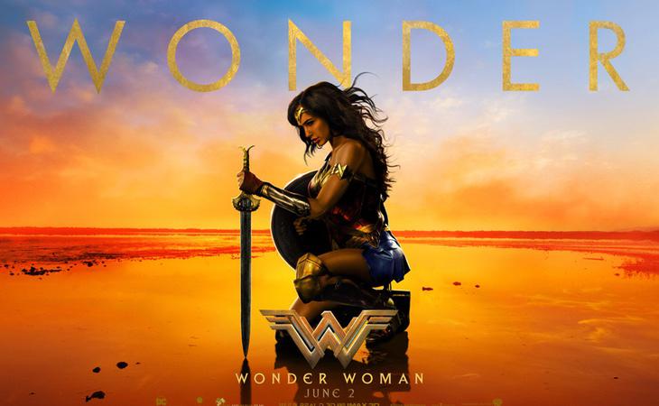 Cartel promocional de la película 'Wonder Woman'