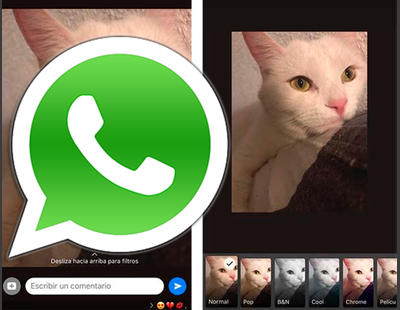 WhatsApp añade filtros y álbumes para fotografías en los iPhone