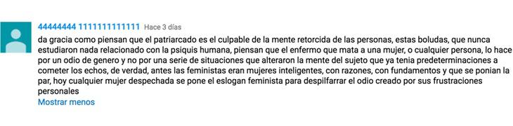 Personas que justifican la violencia machista