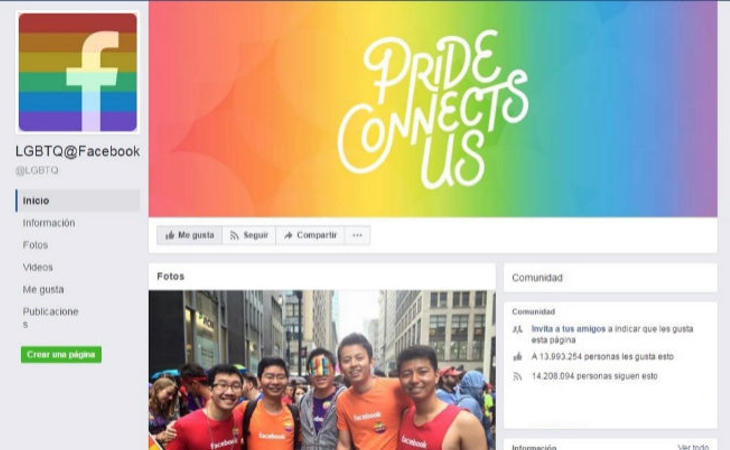 Da 'me gusta' a la página LGBTQ@Facebook