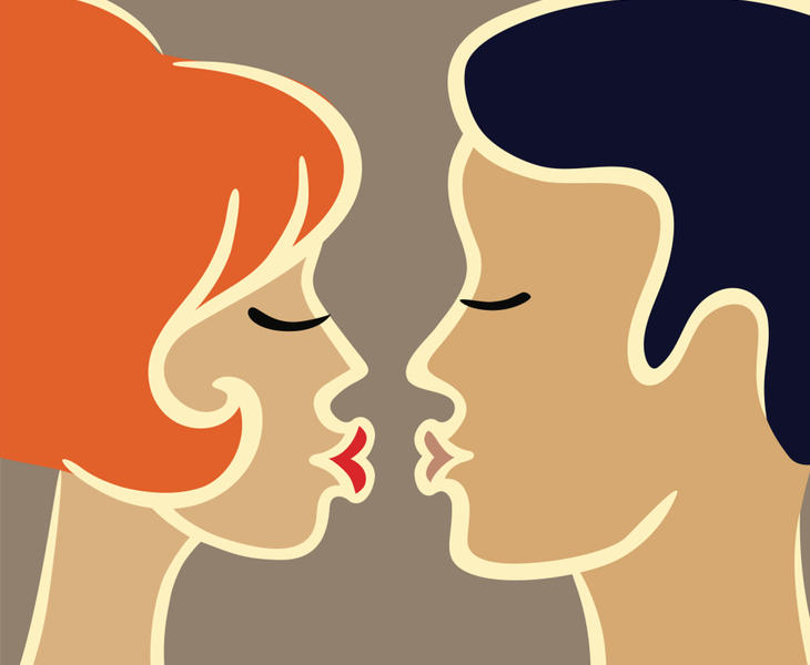 Beso beneficios apasionado del