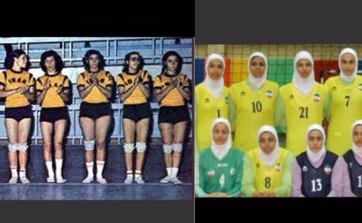 Selección femenina de volleyball en 1974 y 2016