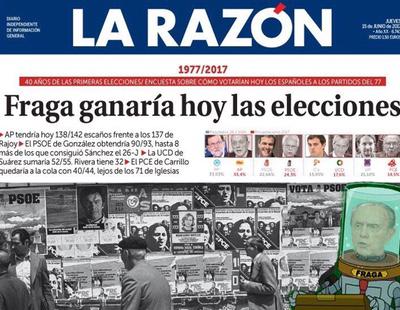 El diario La Razón afirma que hoy Fraga ganaría las elecciones y las redes arden