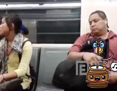 Se masturba en pleno vagón de metro ante la atónita mirada de los viajeros