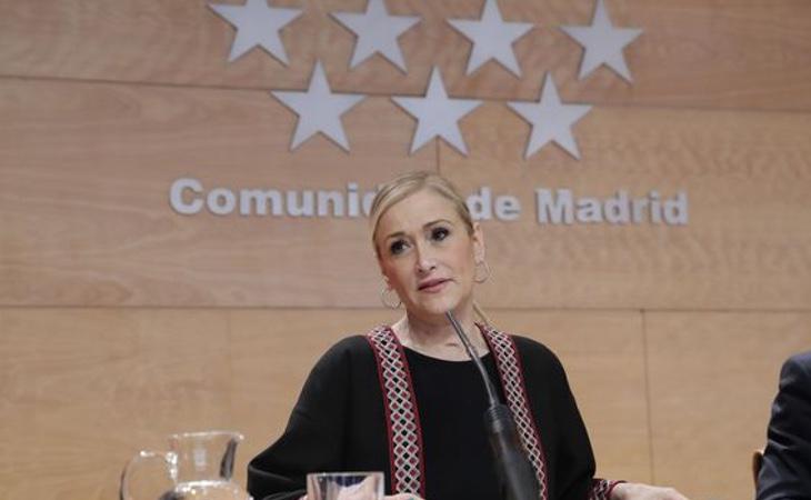 La presidenta de la Comunidad de Madrid, Cristina Cifuentes