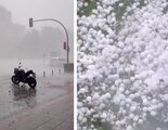 Las imágenes más impactantes de la brutal granizada que ha sacudido Madrid