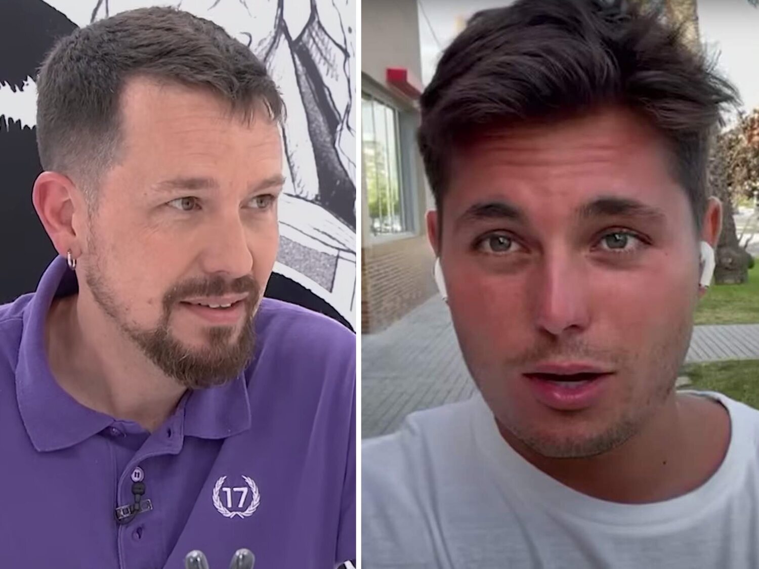 Pablo Iglesias protagoniza un nuevo choque con Vito Quiles y lanza su micrófono en público