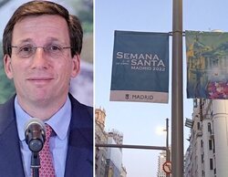 El Ayuntamiento de Madrid cuelga por error los carteles de Semana Santa 2022 en Gran Vía