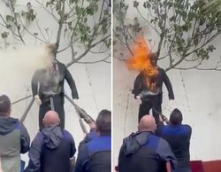 Un pueblo de Sevilla dispara y quema a Trump en su tradicional 'Judas' de Resurrección