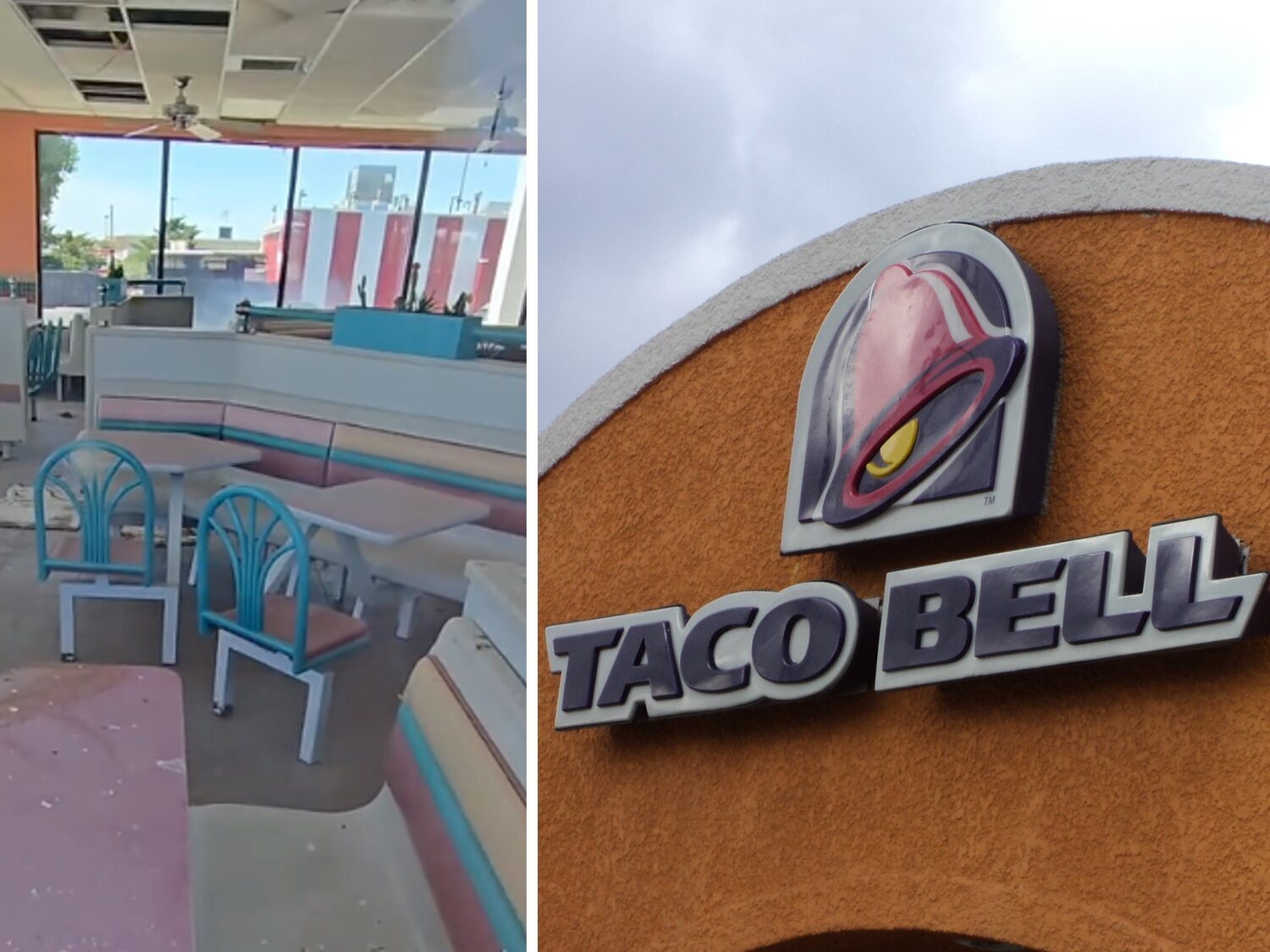 Se topa con un Taco Bell abandonado en 1995 y las redes estallan: "Cápsula de tiempo"
