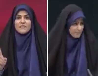 El brutal momento en el que colapsa la televisión iraní por un bombardeo de Israel