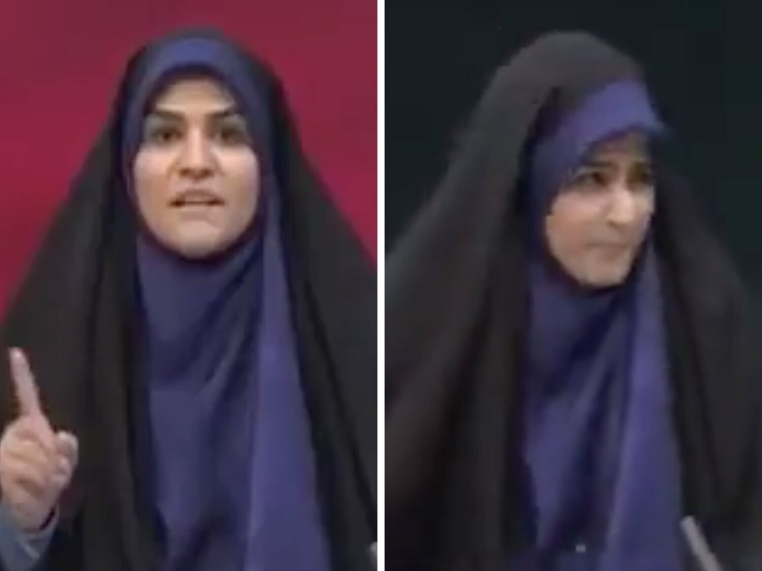 El brutal momento en el que colapsa la televisión iraní por un bombardeo de Israel