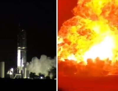 El proyecto espacial de Elon Musk explota en una bola de fuego: impactantes imágenes