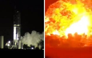 El proyecto espacial de Elon Musk explota en una bola de fuego: impactantes imágenes