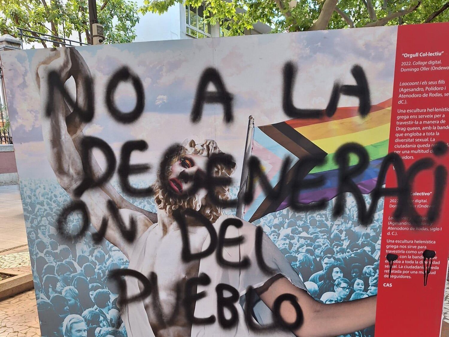 La Fiscalía investiga el ataque a una exposición LGTBIQ+ en Gandía