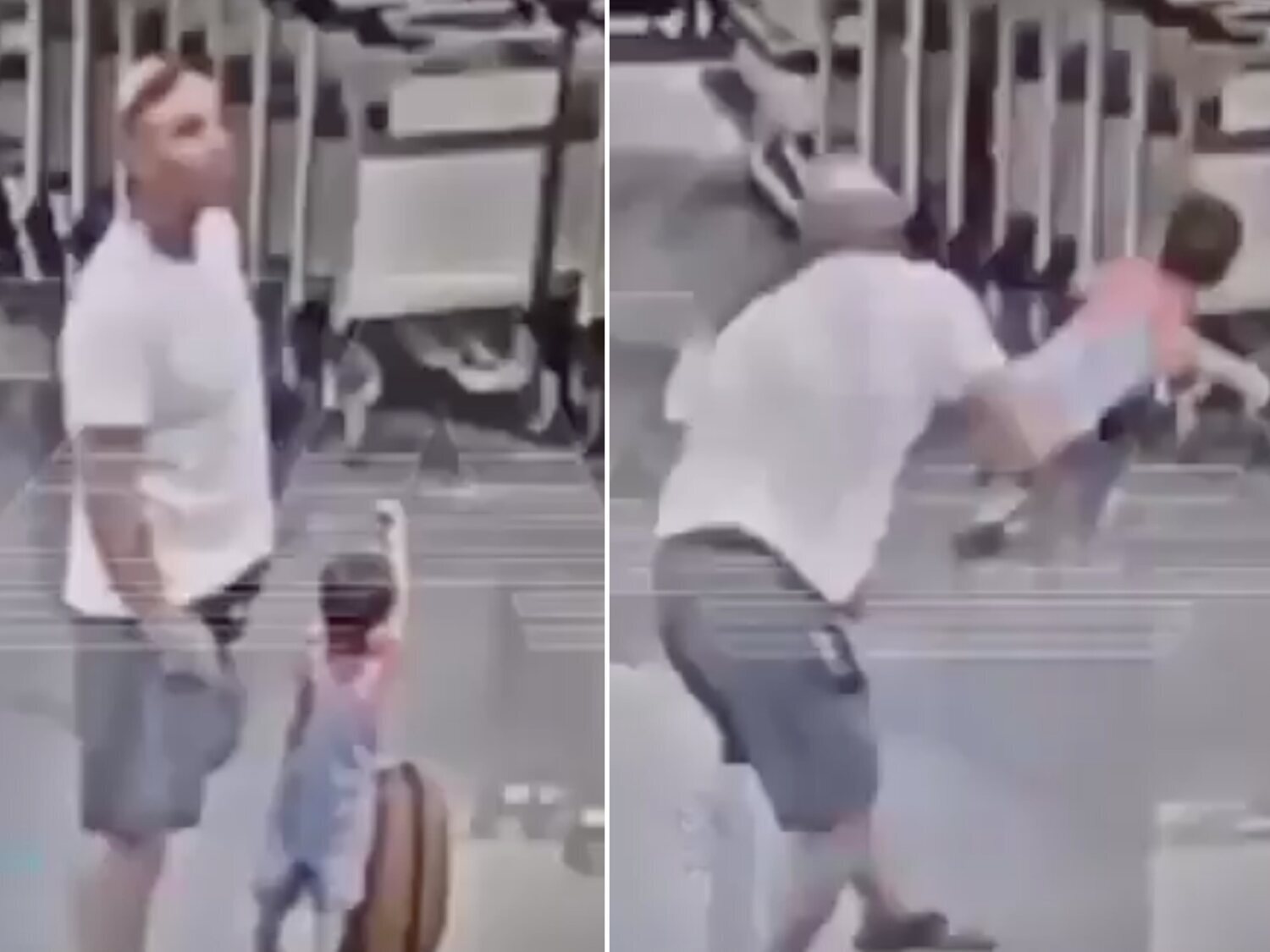 Graban a un bielorruso rompiendo el cráneo de un bebé iraní en pleno aeropuerto de Moscú