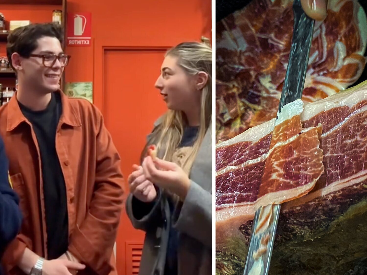 Tres estadounidenses prueban el jamón serrano por primera vez: su reacción sorprende