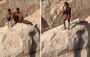 Un influencer arroja a su hijo desde un acantilado: "Quería darle una lección"