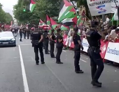 Suspendido el final de la etapa de la Vuelta en Bilbao por las protestas por Palestina