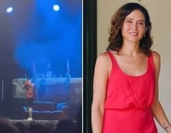 Miles de personas lanzan cánticos de "Ayuso me gusta la fruta" en las fiestas de Alcorcón