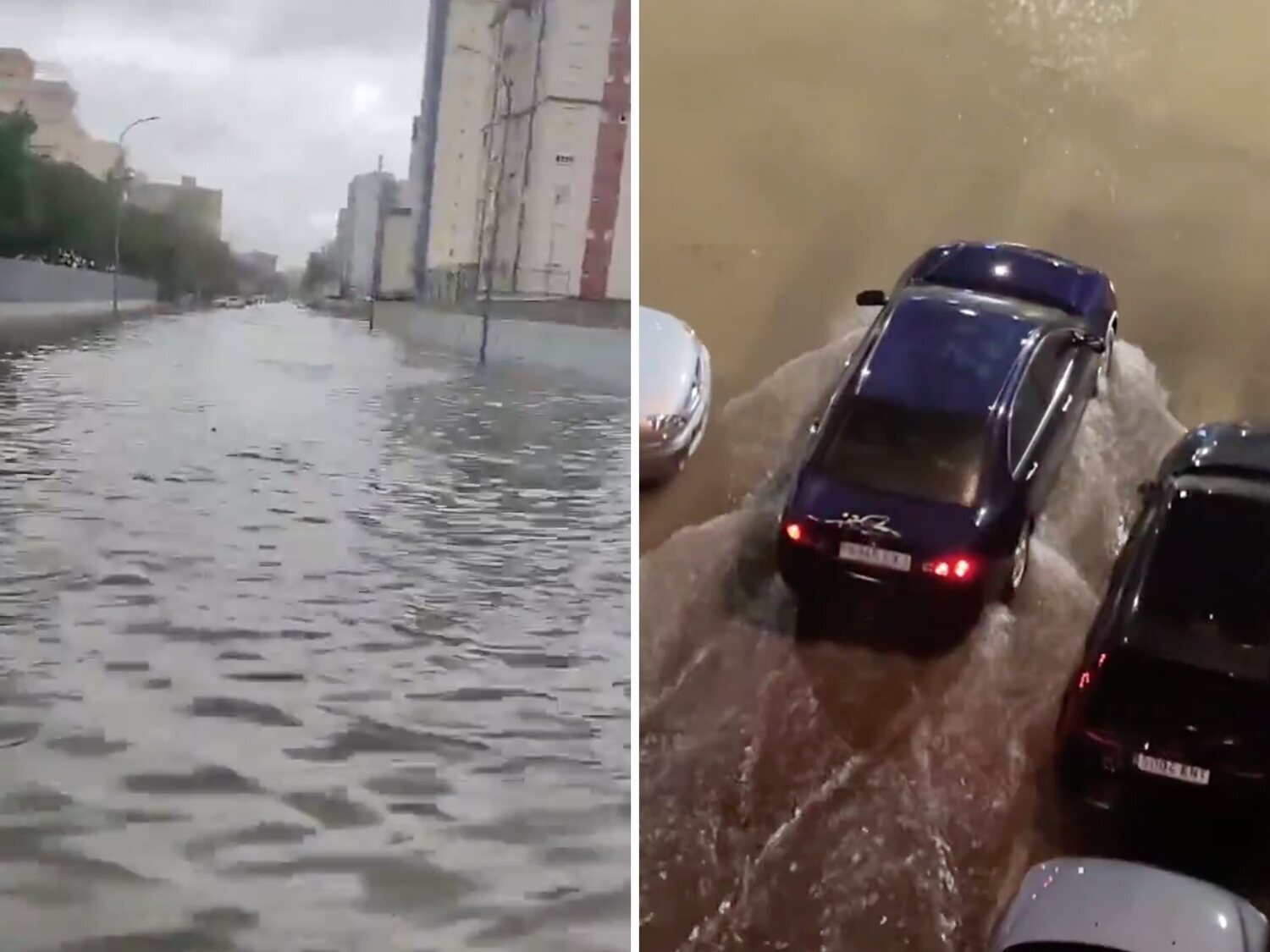 Las imágenes más brutales del temporal que afecta a Valencia
