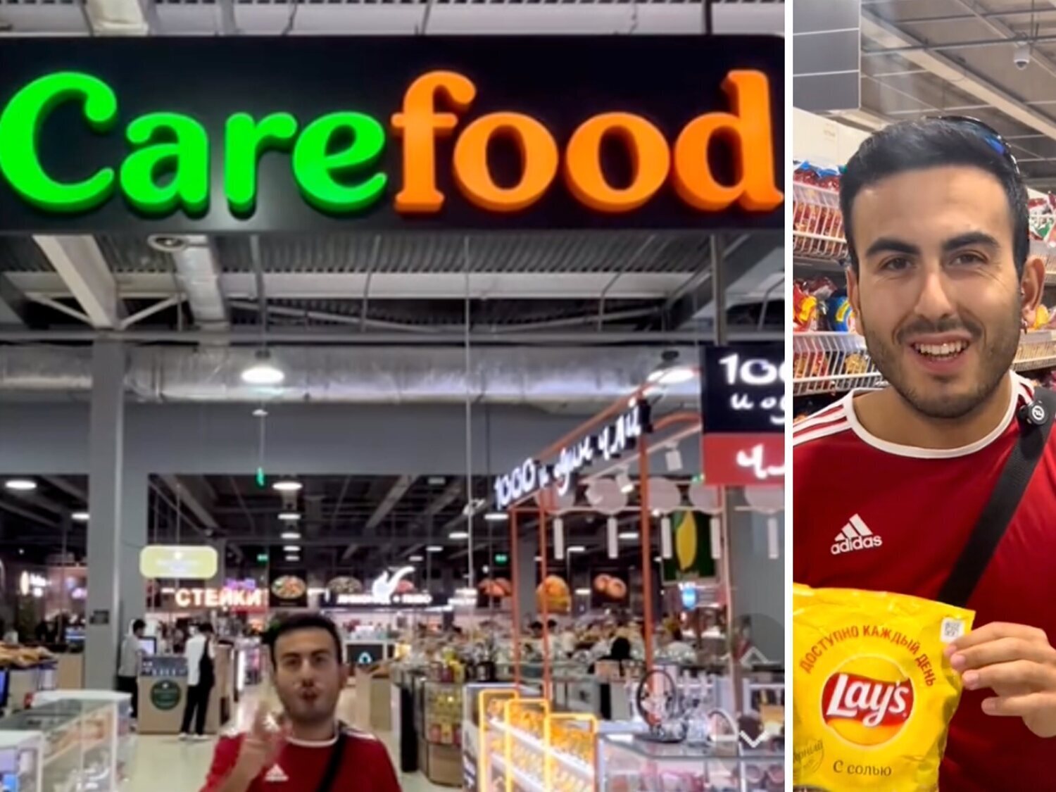 Todo lo que compra un español en un supermercado de Kazajistán con cinco euros