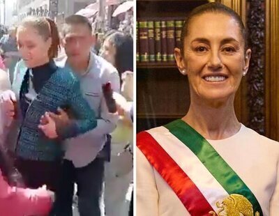 Detienen a un hombre por acosar en plena calle a la presidenta de México