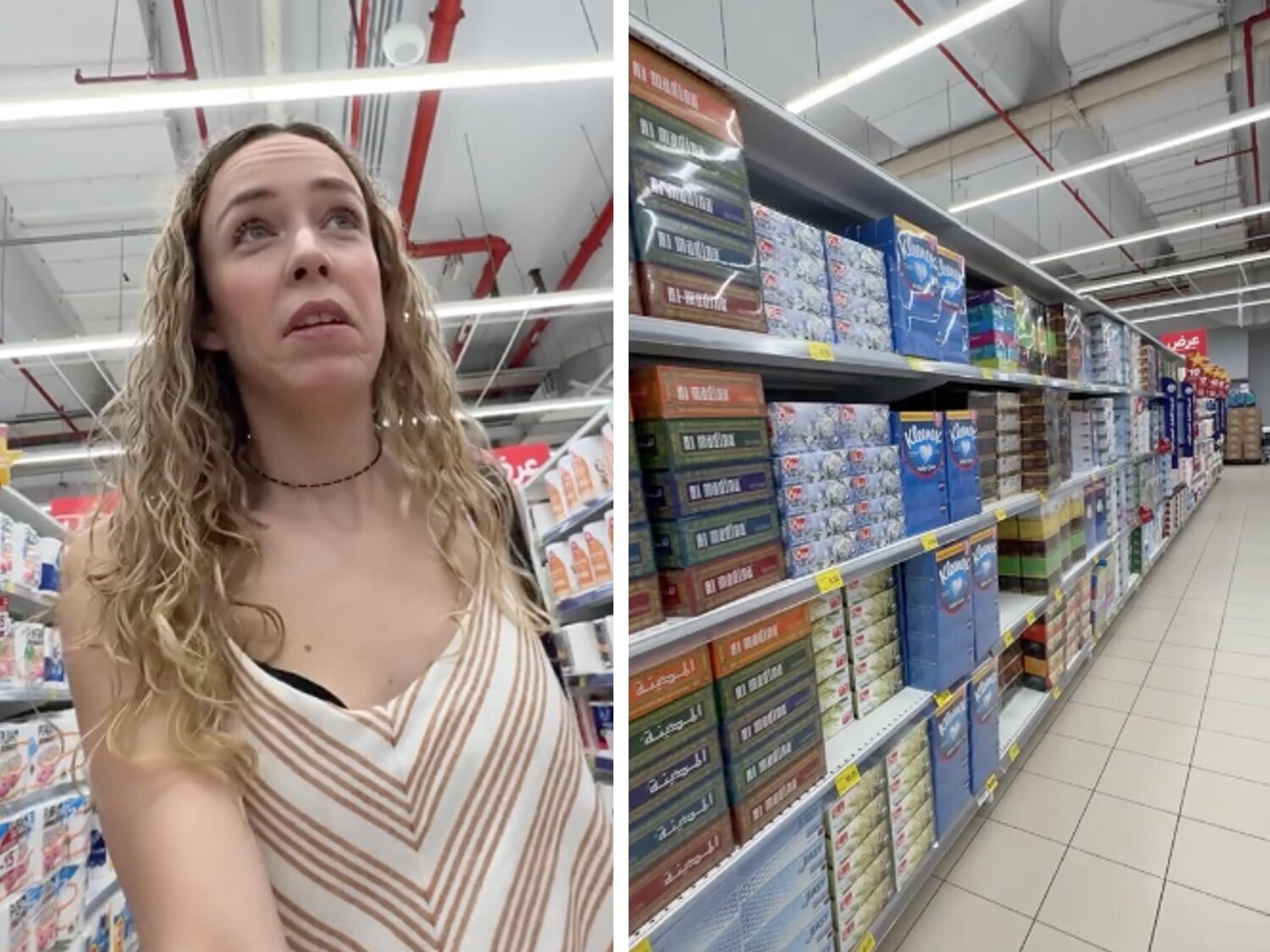 Una influencer escandalizada con lo que se encuentra en un supermercado de Catar