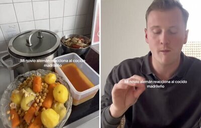 Un alemán prueba el cocido madrileño por primera vez: su reacción impacta