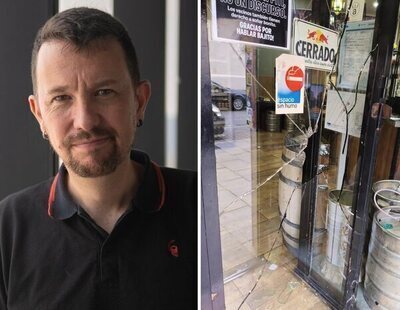 Pablo Iglesias denuncia un ataque contra la Taberna Garibaldi: "Nuevos nazis"