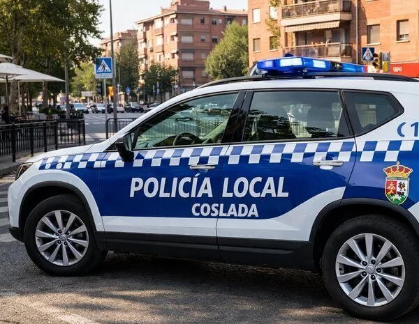 Detenido tras embestir ebrio a dos coches de policía en plena fuga en Coslada