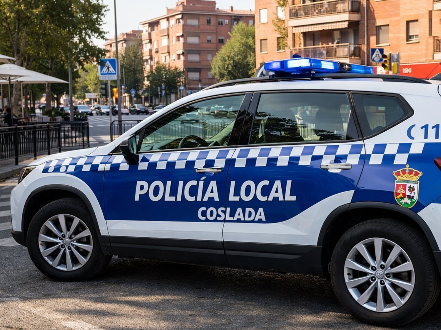 Detenido tras embestir ebrio a dos coches de policía en plena fuga en Coslada