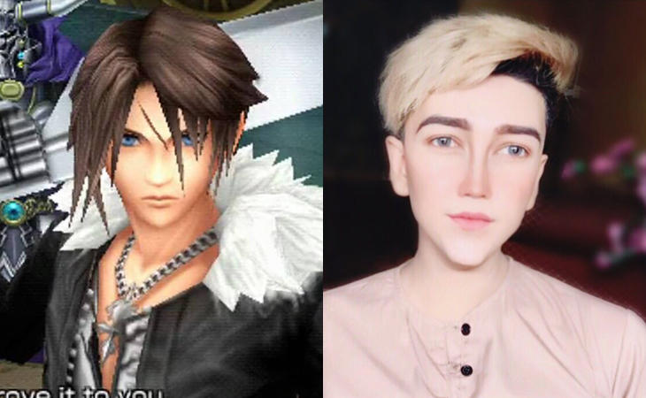 El joven pretendía parecerse a Squall Leonhart