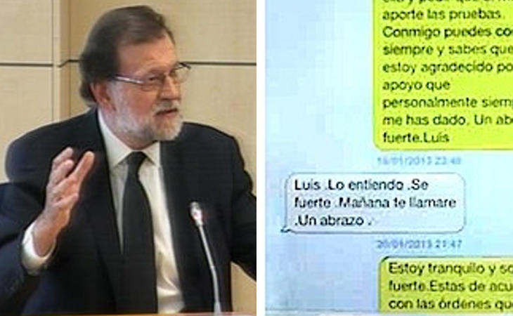 Rajoy pasa de contestar al significado del mensaje a Bárcenas: 'Luis, lo entiendo, sé fuerte'